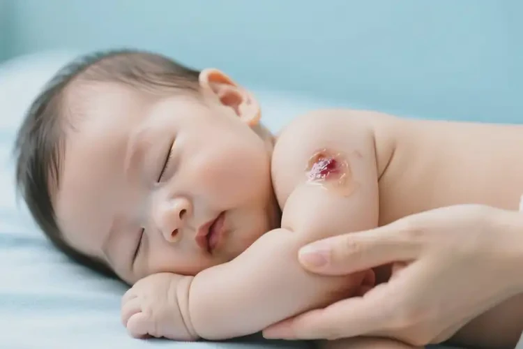 嬰兒手臂上偶爾起濕疹可以治好嗎(圖1)