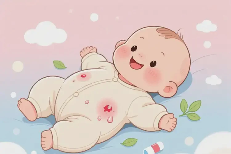 嬰兒肚子有濕疹可以治好嗎(圖3)