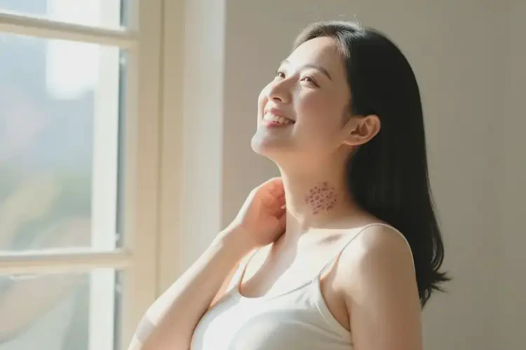 產(chǎn)婦脖子起濕疹可以治好嗎(圖1)