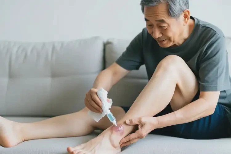 老年人腳上出濕疹可不可以根治(圖1)