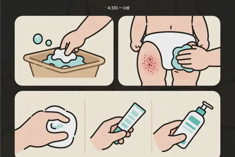 嬰幼兒屁股上有濕疹可以治好嗎(圖1)