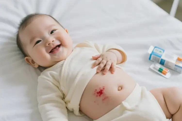 嬰兒肚子上長濕疹可以治好嗎(圖4)