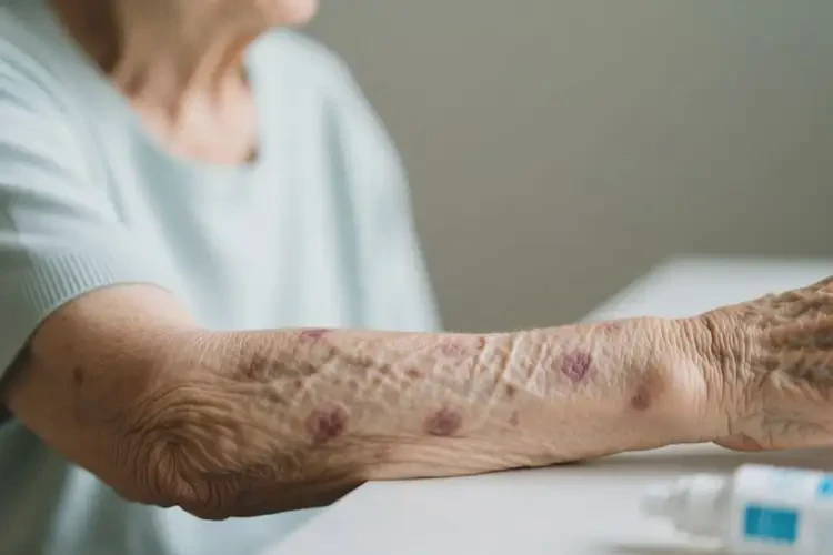 老年人手臂起濕疹可以治好嗎(圖1)