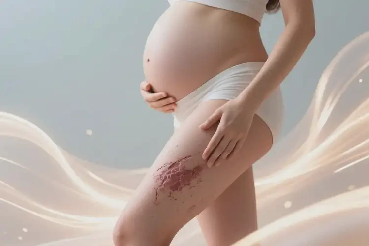 孕婦大腿上出現(xiàn)濕疹可不可以根治(圖1)
