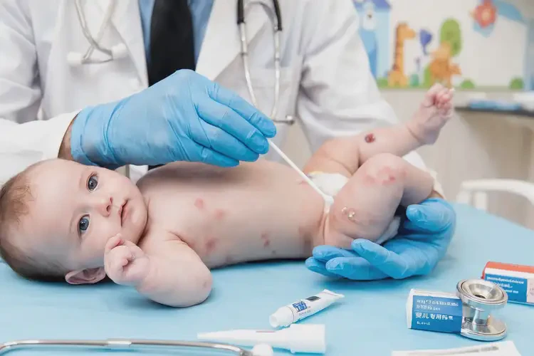 寶寶手臂出現(xiàn)濕疹可以治好嗎(圖3)