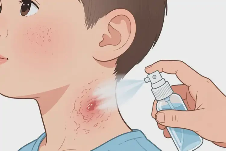 兒童脖子出現(xiàn)濕疹可以治好嗎(圖2)