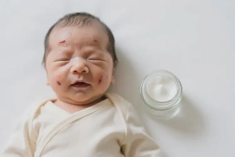 新生兒面部起濕疹可不可以根治(圖1)