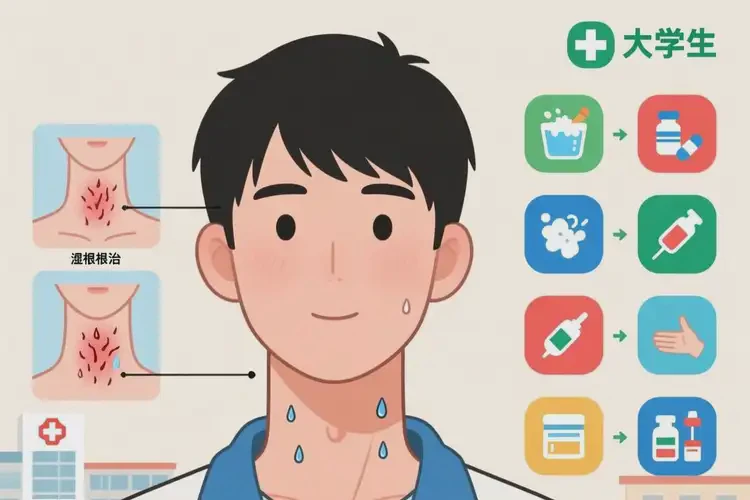 大學(xué)生脖子出濕疹可不可以根治(圖3)