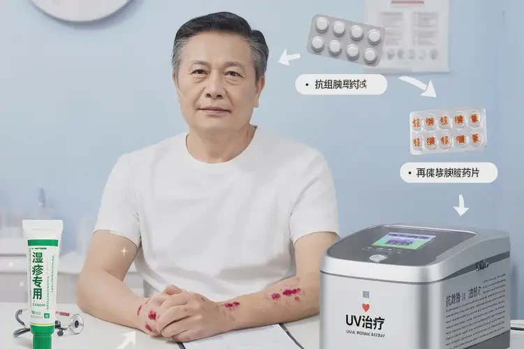 男性手臂上長濕疹可以治好嗎(圖3)