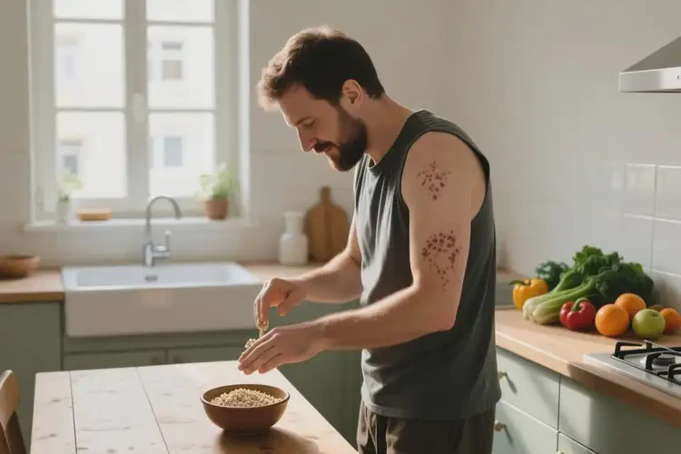 男人全身經(jīng)常長(zhǎng)濕疹可不可以根治(圖1)