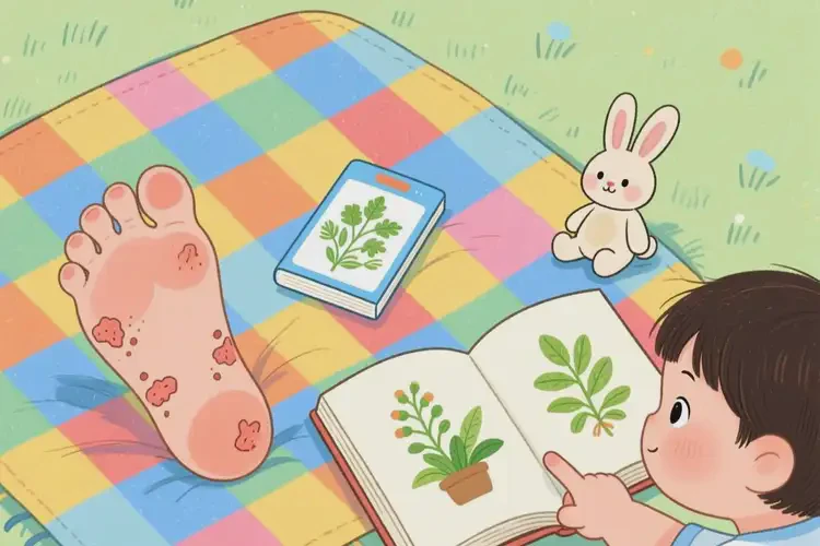 小兒腳上容易起濕疹可以治好嗎(圖1)