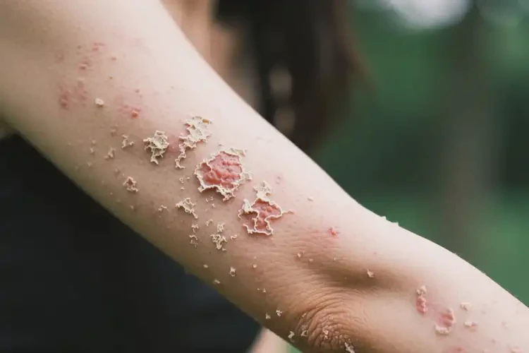 女人手臂上出湿疹可不可以根治(图2)