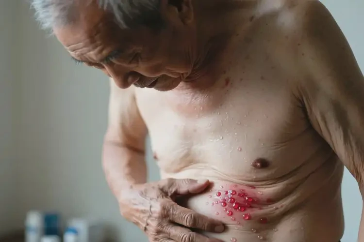 老年人肚子上起湿疹可不可以根治(图1)