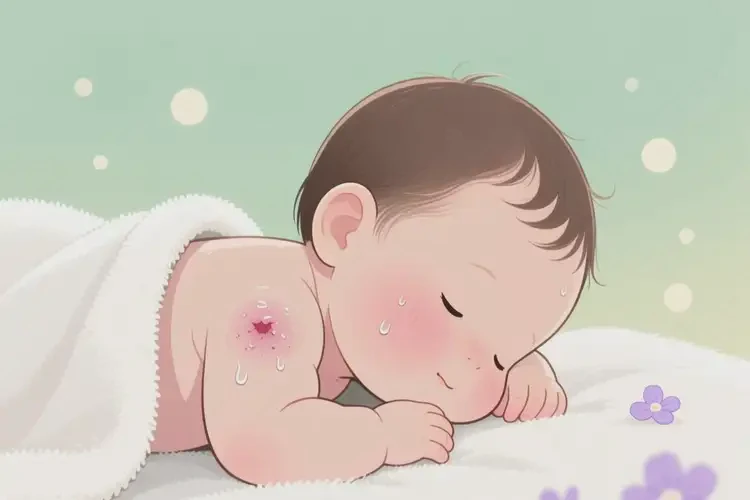 寶寶臉上容易起濕疹可以治好嗎(圖1)