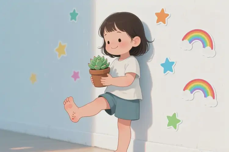 小孩脚上偶尔长湿疹可以治好吗(图2)