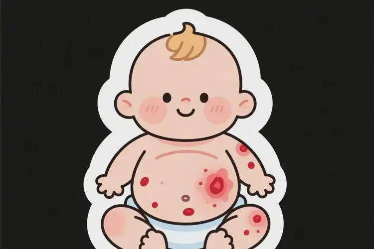 嬰幼兒肚子上容易起濕疹可以治好嗎(圖1)