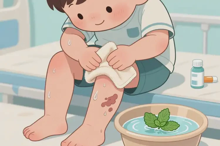 孩子小腿上容易長(zhǎng)濕疹可以治好嗎(圖2)