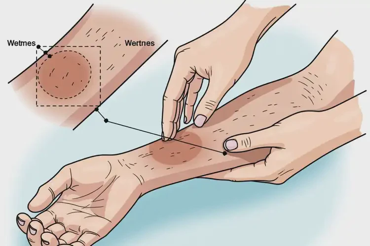 女性手臂上有濕疹可不可以根治(圖1)