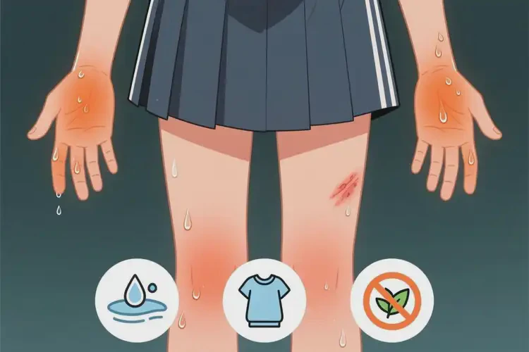 中學(xué)生四肢出現(xiàn)濕疹可不可以根治(圖1)