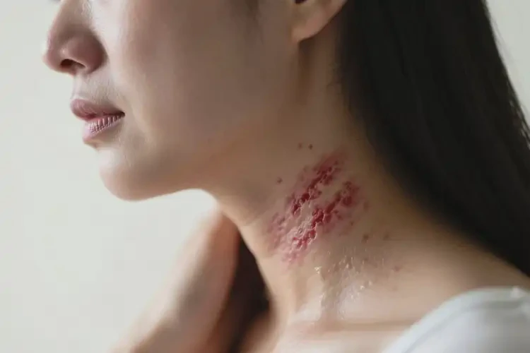 產(chǎn)婦脖子出現(xiàn)濕疹可不可以根治(圖2)