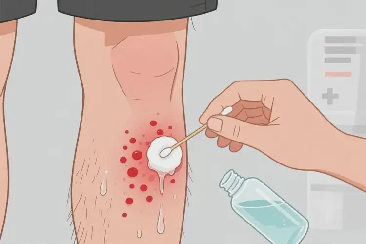 男性小腿上長(zhǎng)濕疹可不可以根治(圖1)