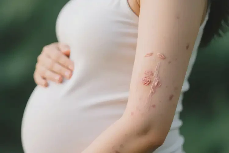 孕婦手臂長濕疹可不可以根治(圖1)