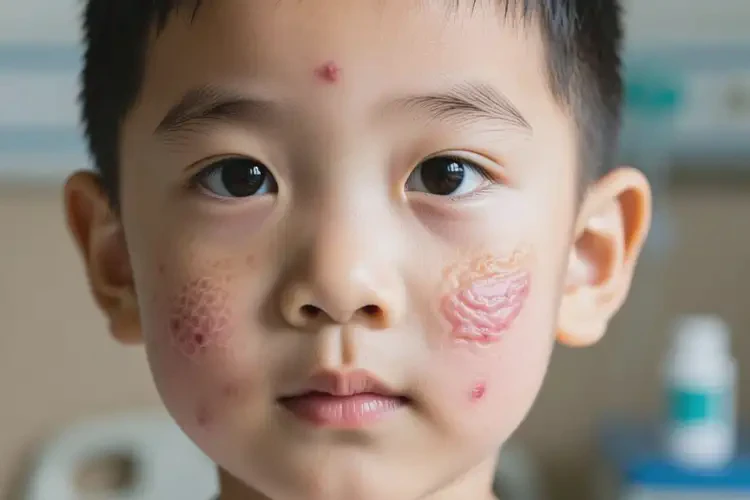 小孩面部長(zhǎng)濕疹可以治好嗎(圖4)