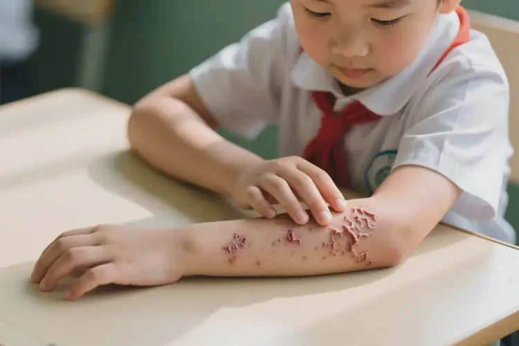 小學(xué)生手臂上長(zhǎng)濕疹可不可以根治(圖3)