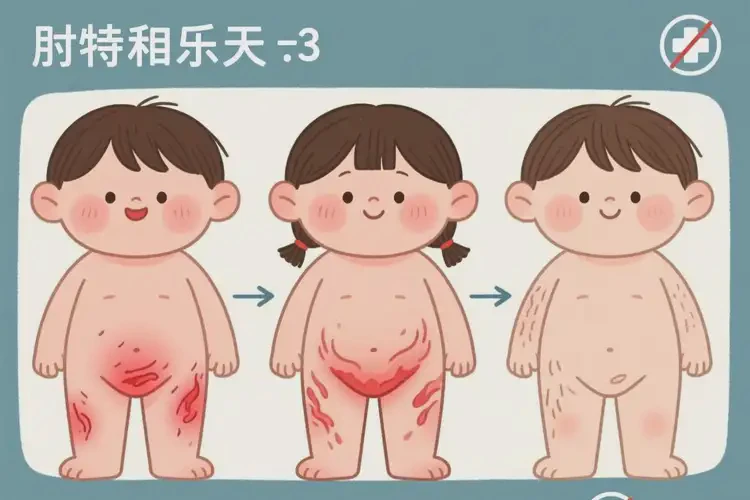 少兒屁股上起濕疹可不可以根治(圖3)