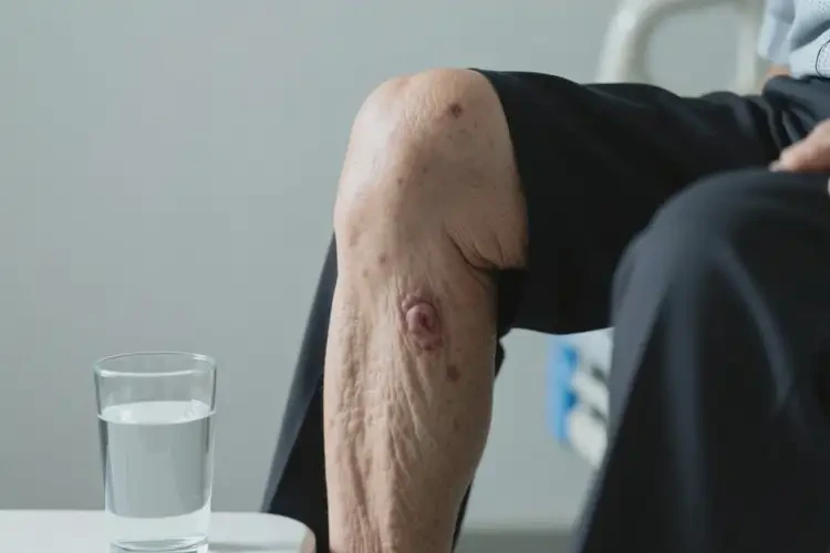 老人大腿上偶爾起濕疹可以治好嗎(圖2)