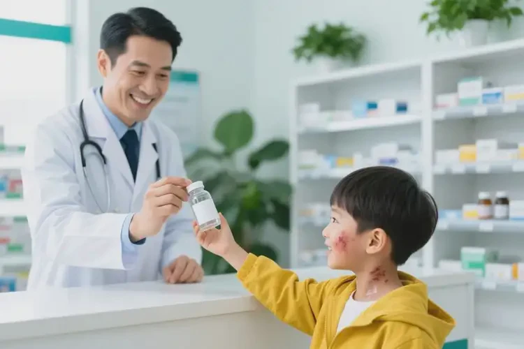 少兒全身偶爾長濕疹可以治好嗎(圖1)