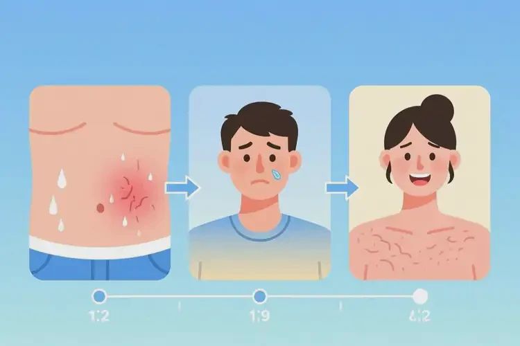 青年人肚子上出濕疹可不可以根治(圖1)