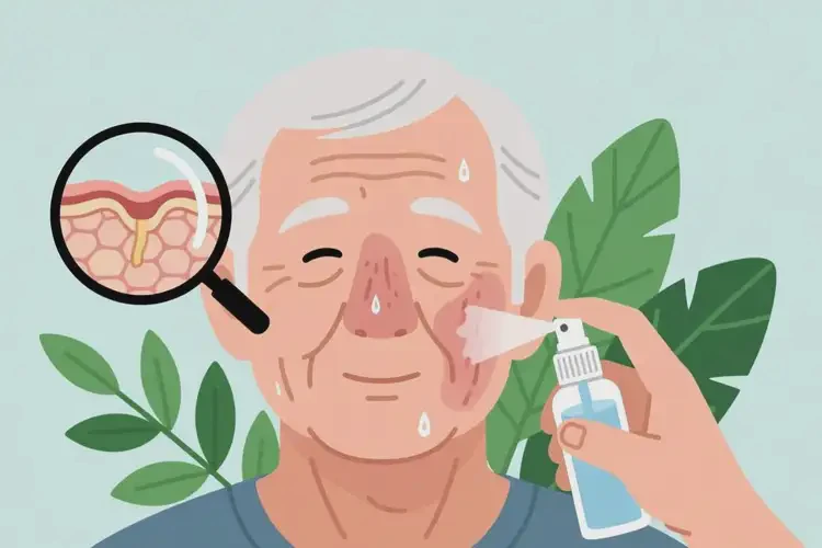 老年人面部出现湿疹可不可以根治(图1)