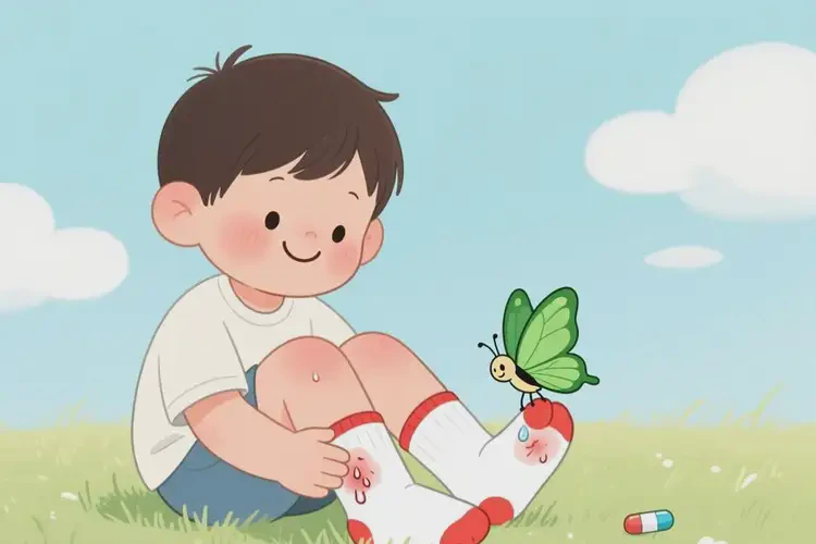 小孩脚上经常起湿疹可以治好吗(图3)