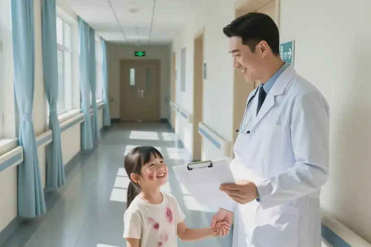 少兒面部出濕疹可以治好嗎(圖1)