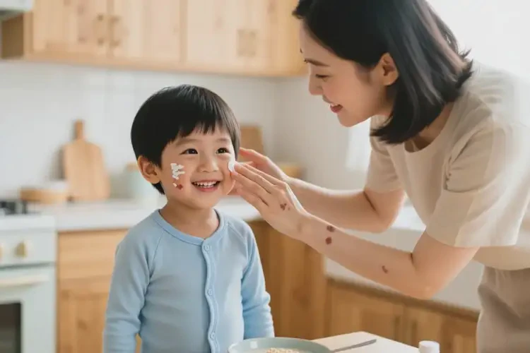 小兒臉上有濕疹可以治好嗎(圖2)