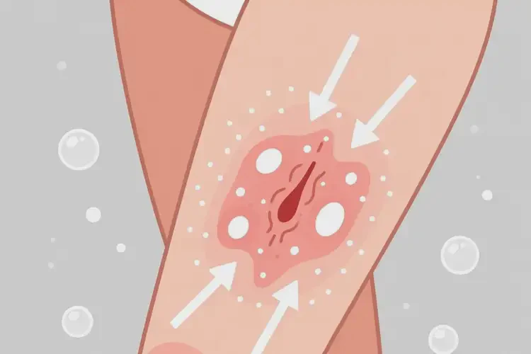 女性大腿上出現(xiàn)濕疹可不可以根治(圖1)