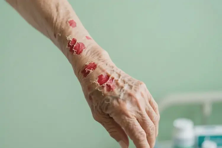 老人手臂容易起濕疹可不可以根治(圖1)