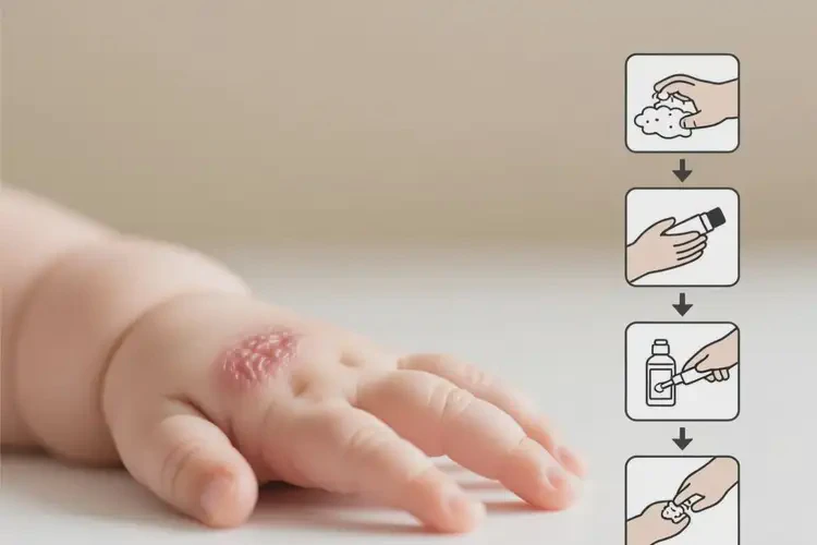 嬰兒手上容易長濕疹可以治好嗎(圖2)