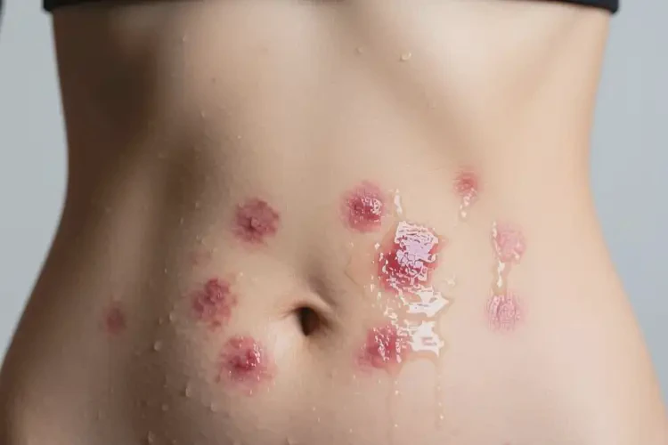 女性肚子上长湿疹可不可以根治(图1)