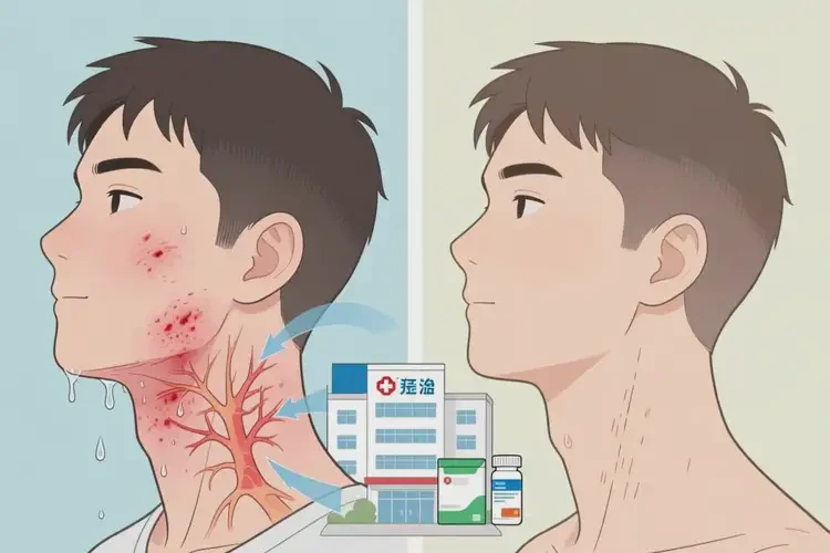 男生脖子上容易起濕疹可不可以根治(圖4)