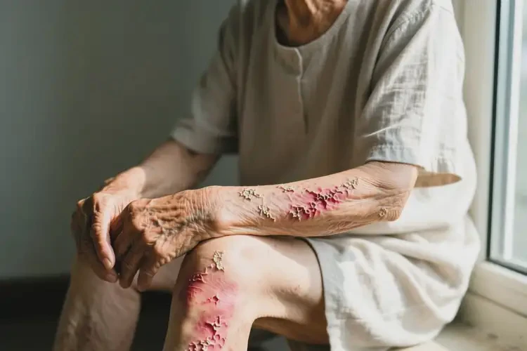 高齡老人全身長(zhǎng)濕疹可不可以根治(圖1)