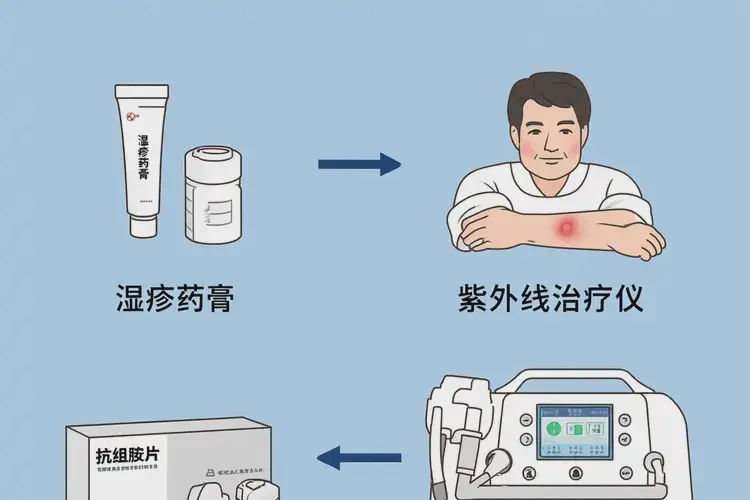 男性手臂上長濕疹可以治好嗎(圖4)