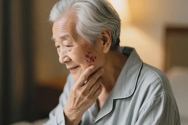 高齡老人面部經(jīng)常起濕疹可不可以根治(圖3)