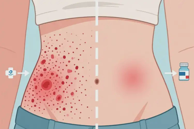 女生肚子上有濕疹可不可以根治(圖1)