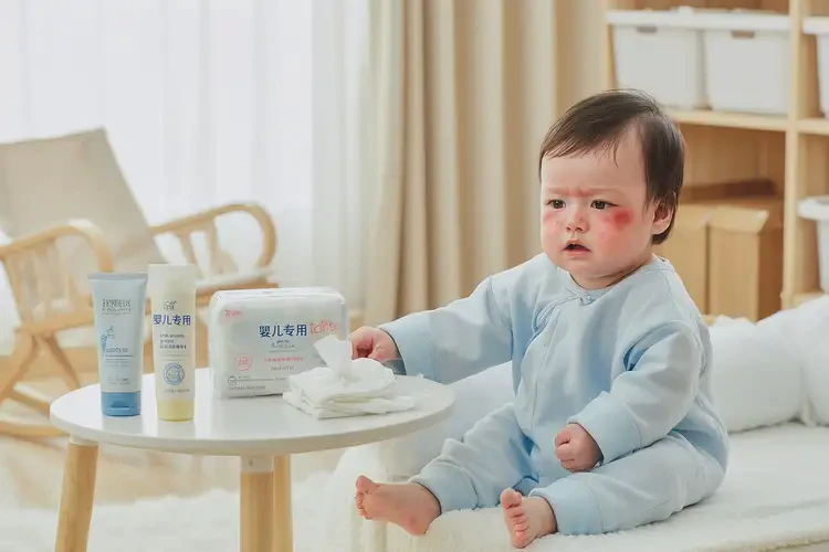 嬰兒面部有濕疹不管它會自己痊愈嗎(圖1)