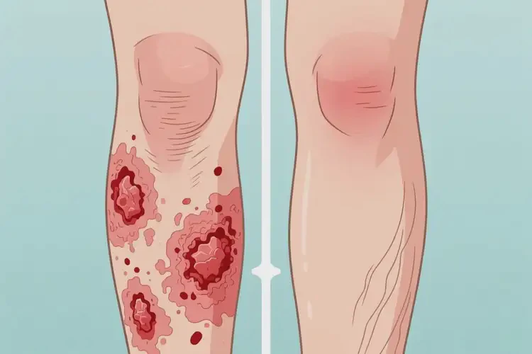 女性小腿上出濕疹可以治好嗎(圖2)