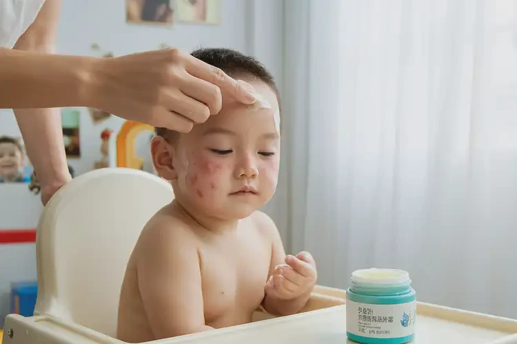 小孩面部出湿疹可以治好吗(图2)