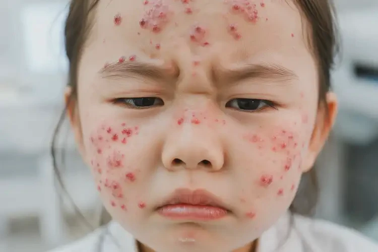 小孩面部出湿疹可以治好吗(图4)