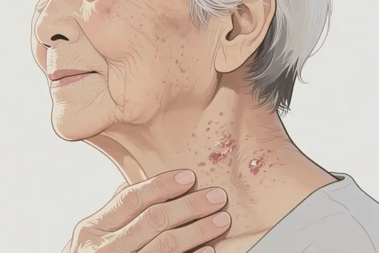 老年人脖子偶爾起濕疹可以治好嗎(圖2)